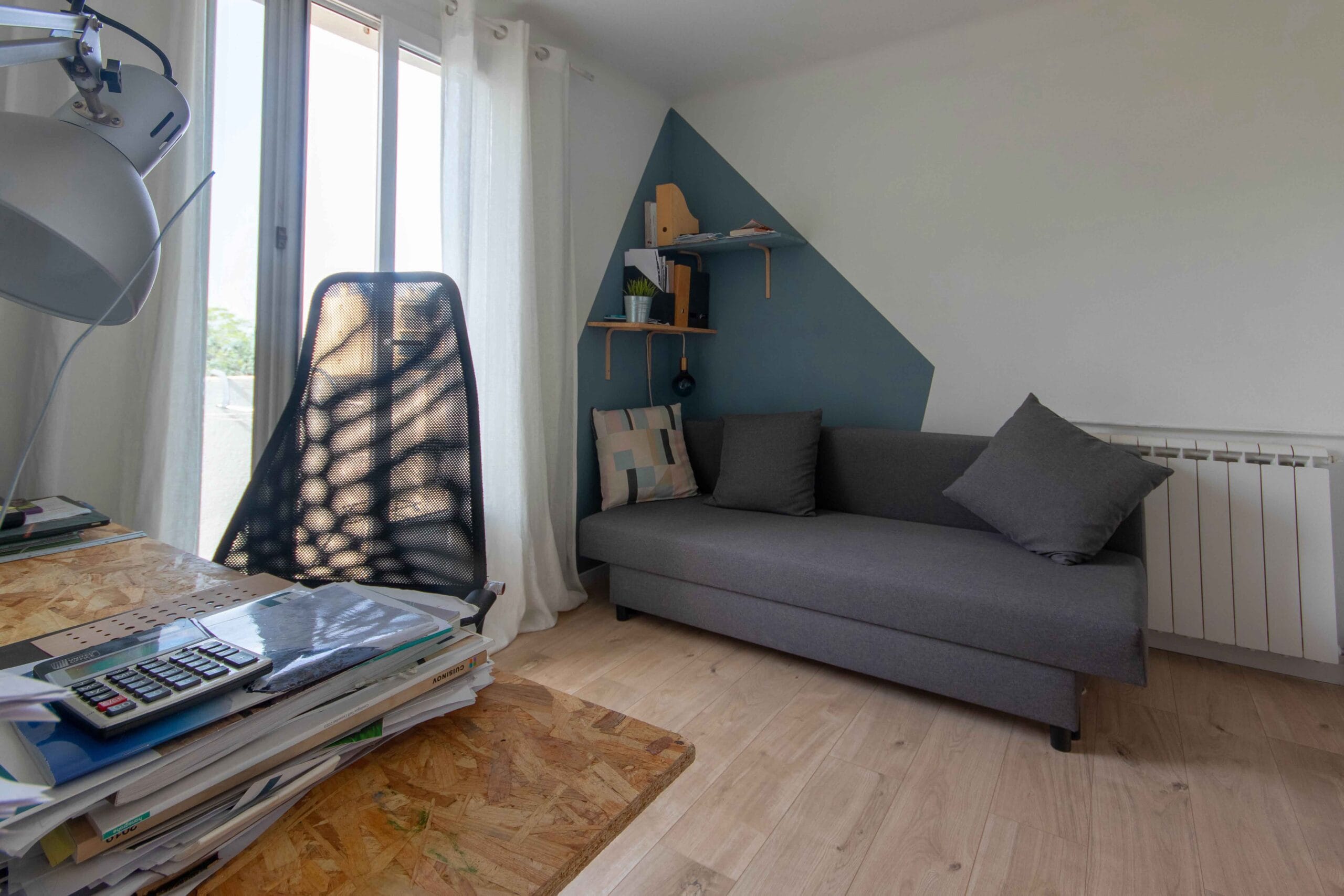 Appart chambre décorée - Réalisation Architecte d'intérieur PACA