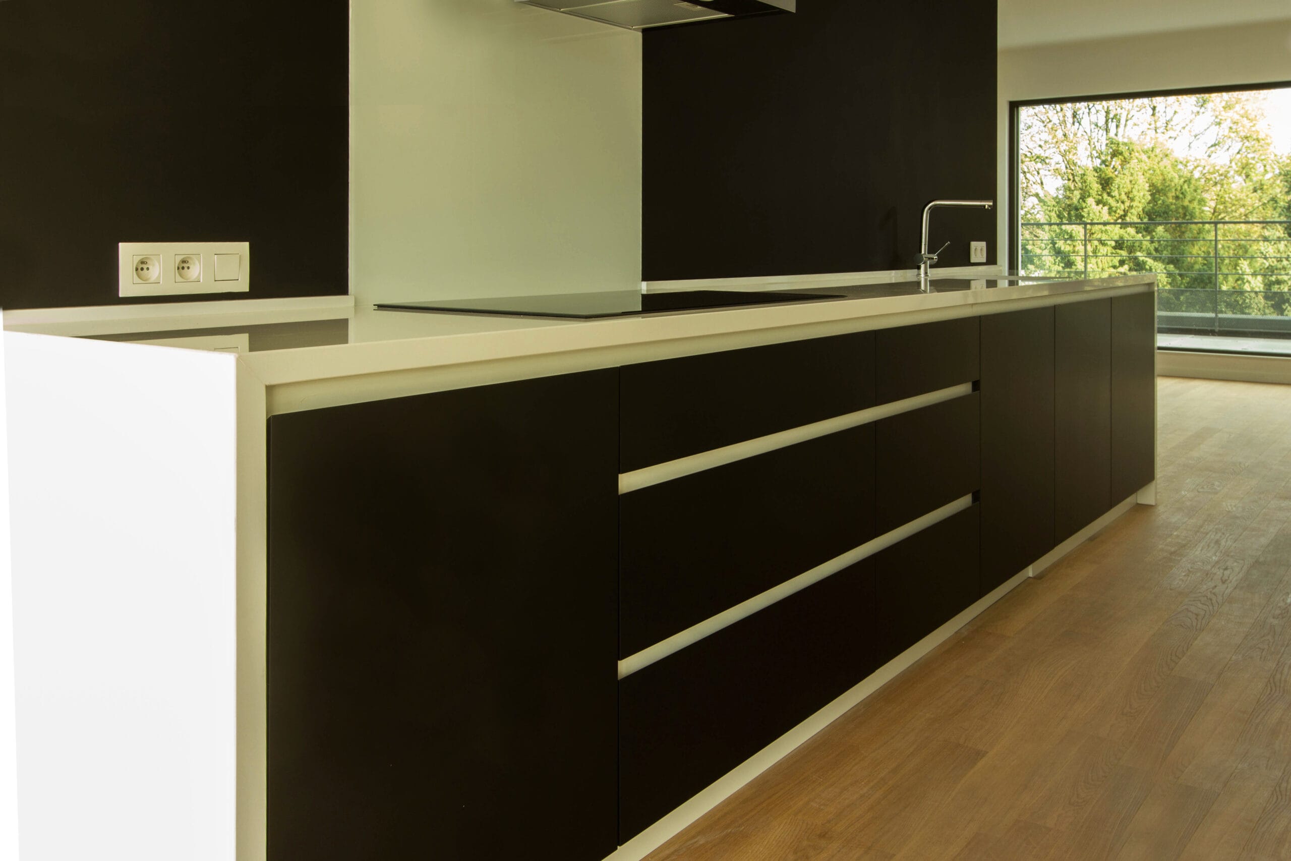 cuisine laquée - Architecte intérieure à Marseille - ad-design-archi.fr