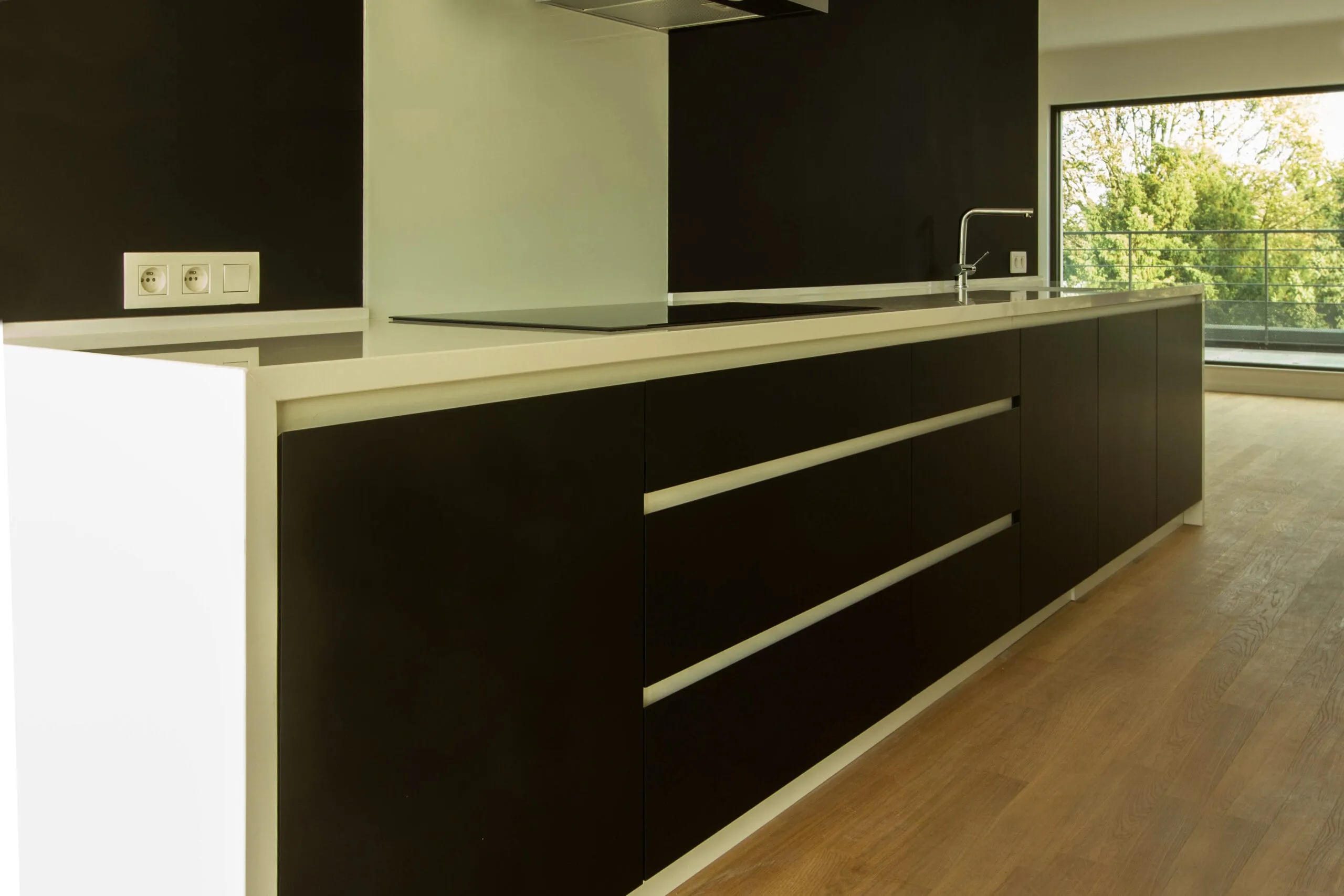 cuisine laquée - Architecte intérieure à Marseille - ad-design-archi.fr