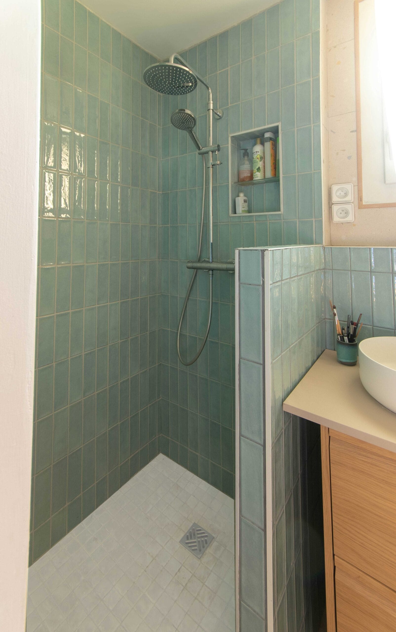 Douche après - Réalisation Architecte d'intérieur PACA