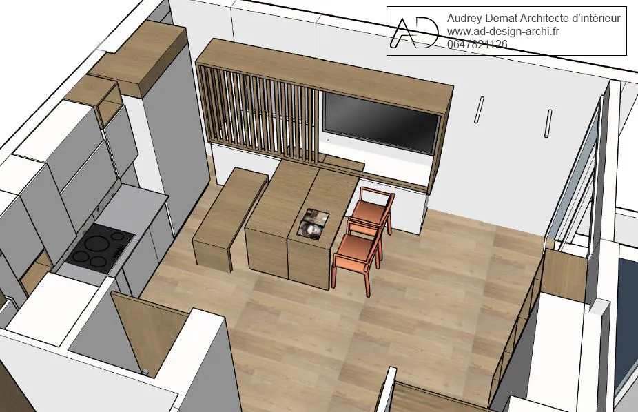 vue 3d 2 - Architecte intérieure à Marseille - ad-design-archi.fr