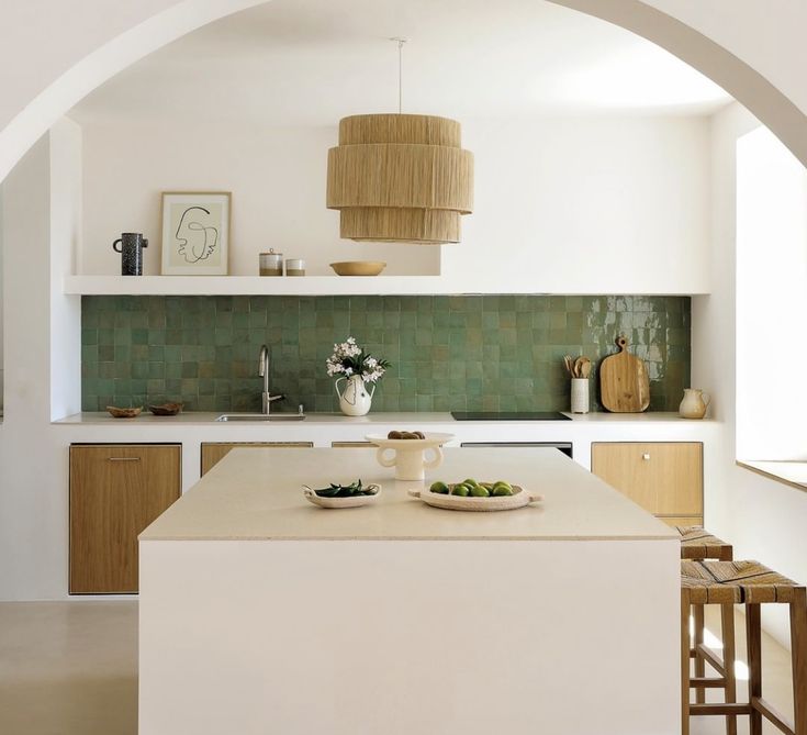 zellige vert - Architecte intérieure à Marseille - ad-design-archi.fr