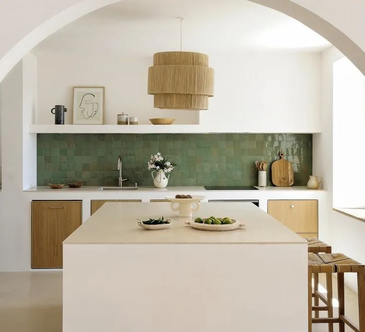 zellige vert - Architecte intérieure à Marseille - ad-design-archi.fr