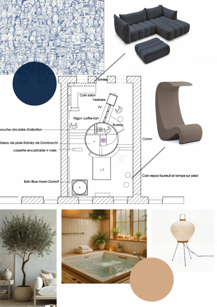 Projet suite d'hotel — AD Design Archi