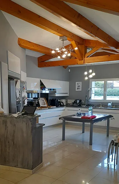 Salon de la maison provençale avant travaux de rénovation
