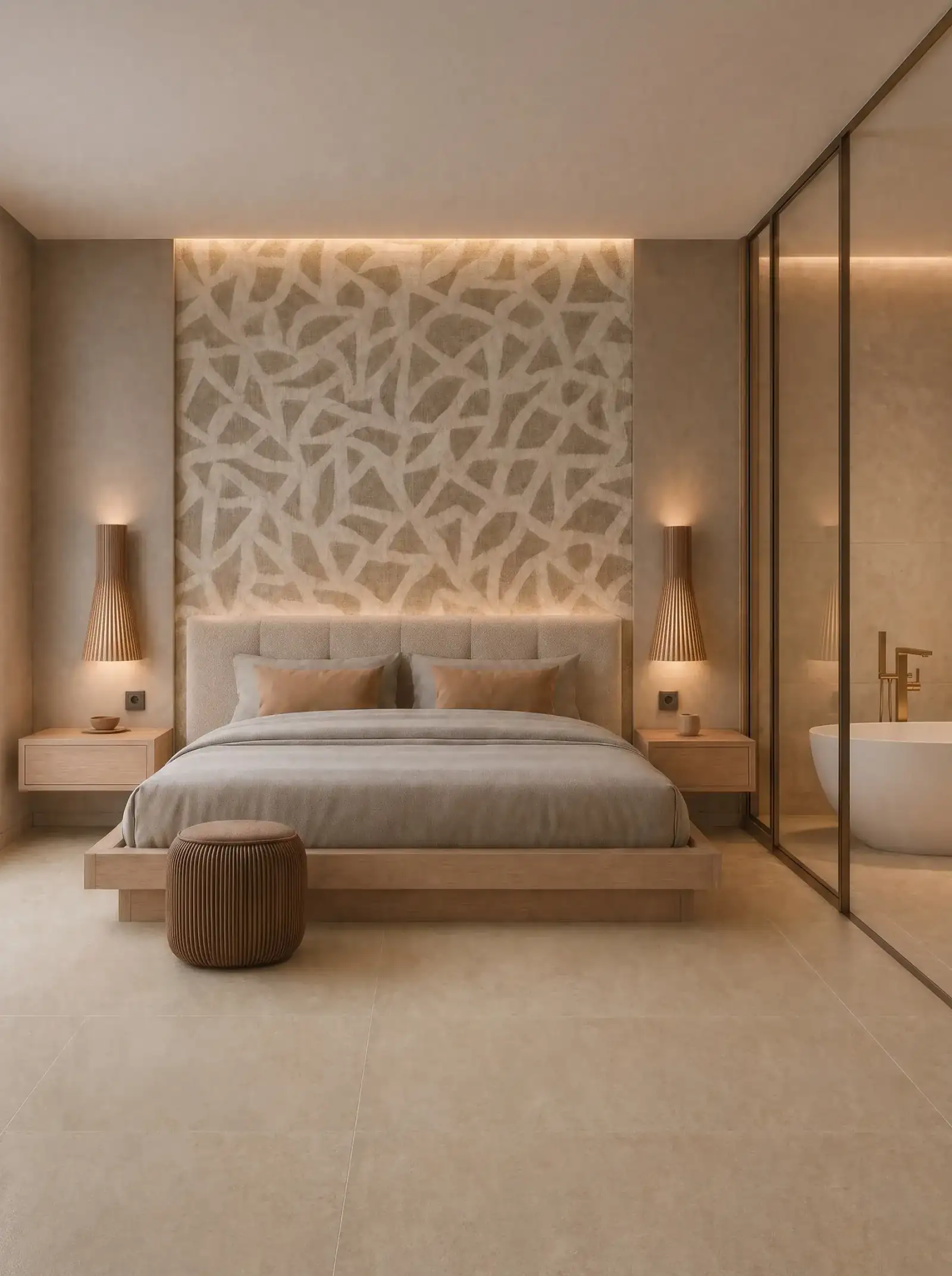 Vue principale de la suite d'hôtel