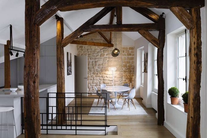 poutres apparentes - Architecte intérieure à Marseille - ad-design-archi.fr